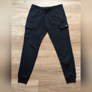 Black Cargo Joggers